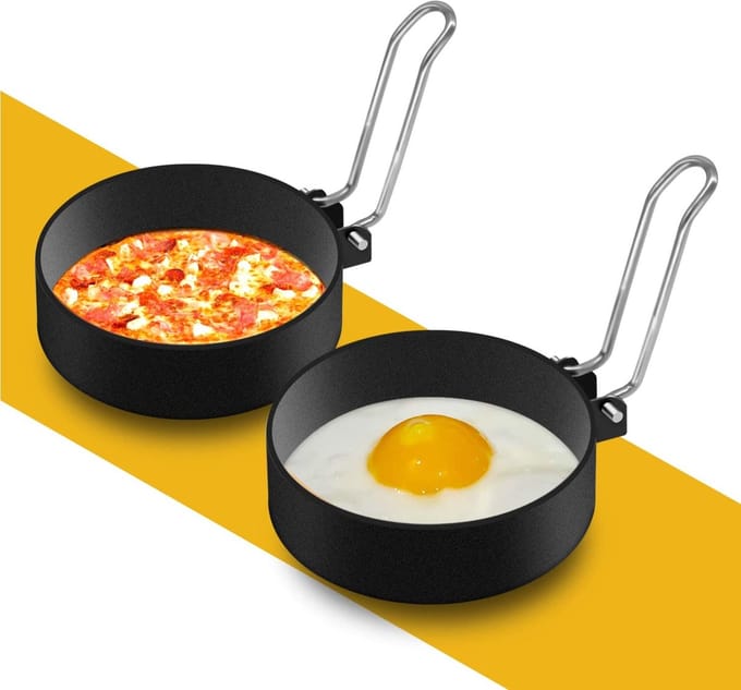 IGOODS Ei Ring - 2 stks/set Rond Fried Egg Mold - Rvs - Ringen Mold