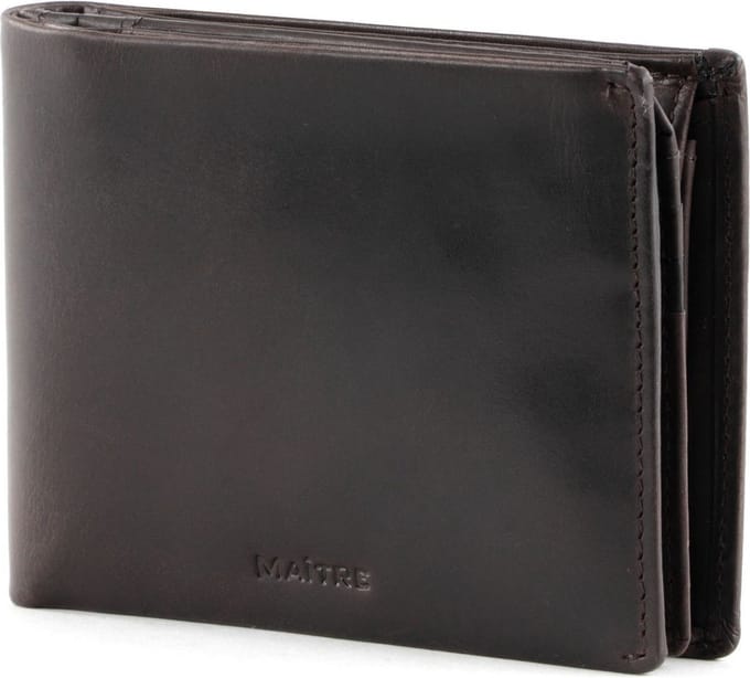 Maître Leren Portemonnee Birkheim Galbert Billfold Dark Brown Bruine