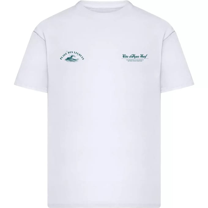 Mister Tee - Plage Des Lecques Oversize Heren Tshirt - M - Wit