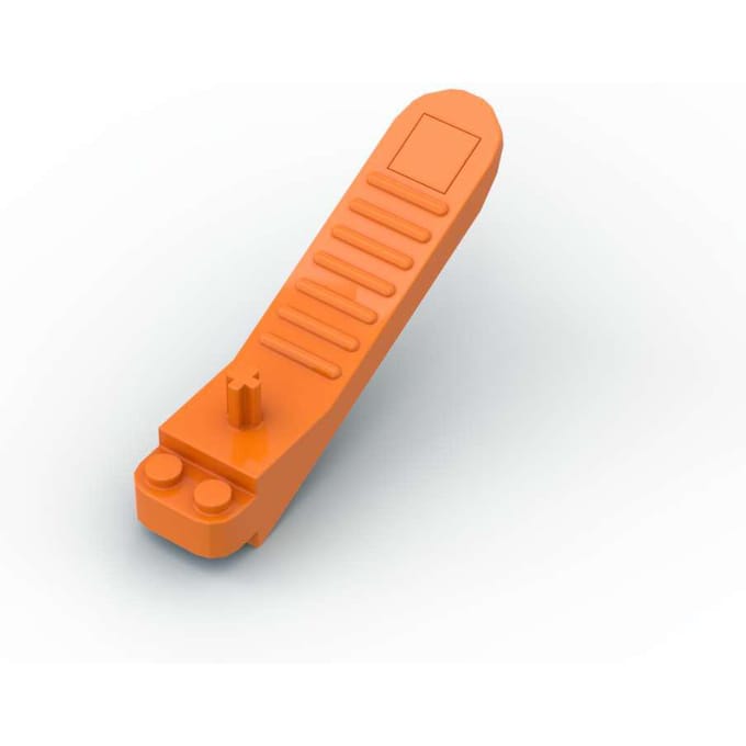 MOC 1 ST 96874 Baksteen & As Scheider Bouwstenen Set Demonteren Menselijk Gereedschap Deeltje DOE-HET- orange