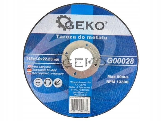 GEKO Metaalschijf 115x1.0 mm - Duurzaam en Efficiënt Snijden