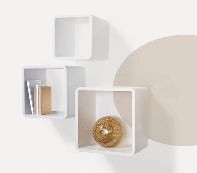 Sigel Vierkante Wandmodule Set Wit