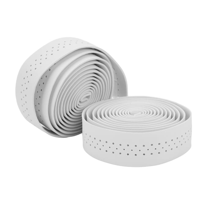 1 Paar Waterdichte Fietsstuurtape Slijtvast PU Leer Racefiets Stuurtape wit