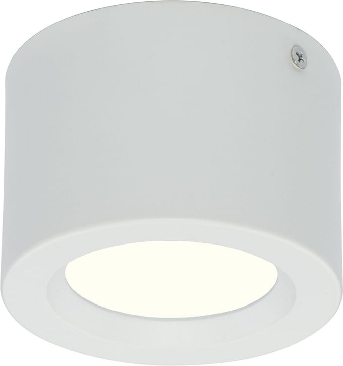 LED Downlight - Opbouw Rond Hoog 5W - Natuurlijk Wit 4200K - Mat Wit Aluminium - Ø105mm