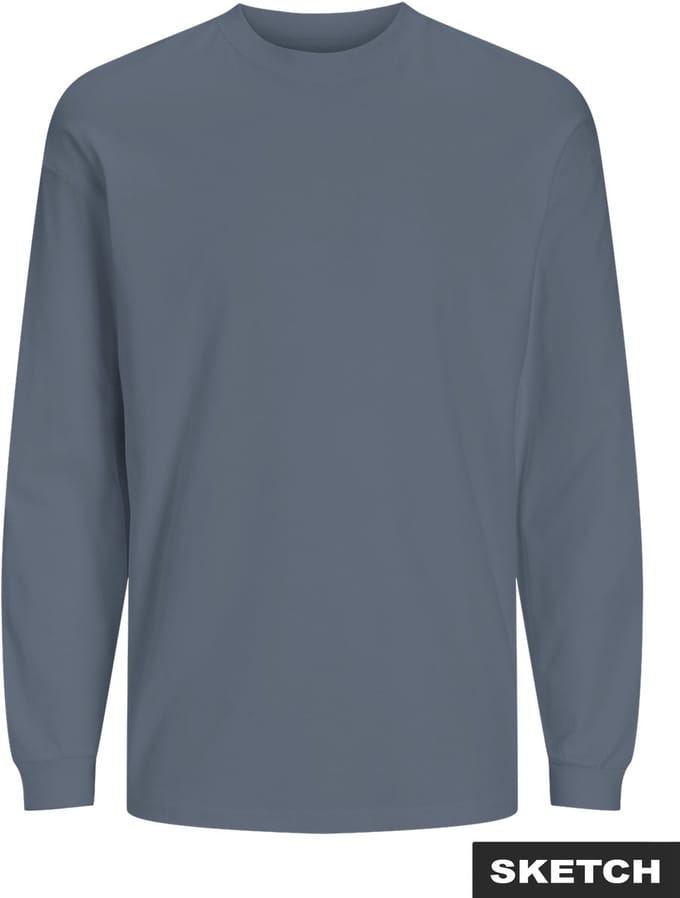 JACK&JONES - JJEBARRON TEE LS O-NECK - Heren - Lange mouwen shirts