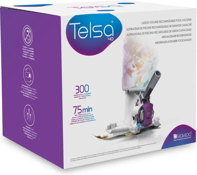 Kokido Telsa 40 elektrische zwembadstofzuiger