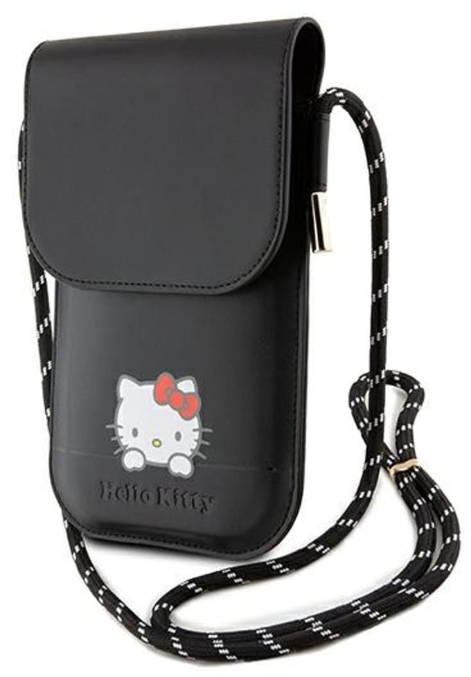 Hello - Kitty - Leren Daydreaming Cord tas - zwart