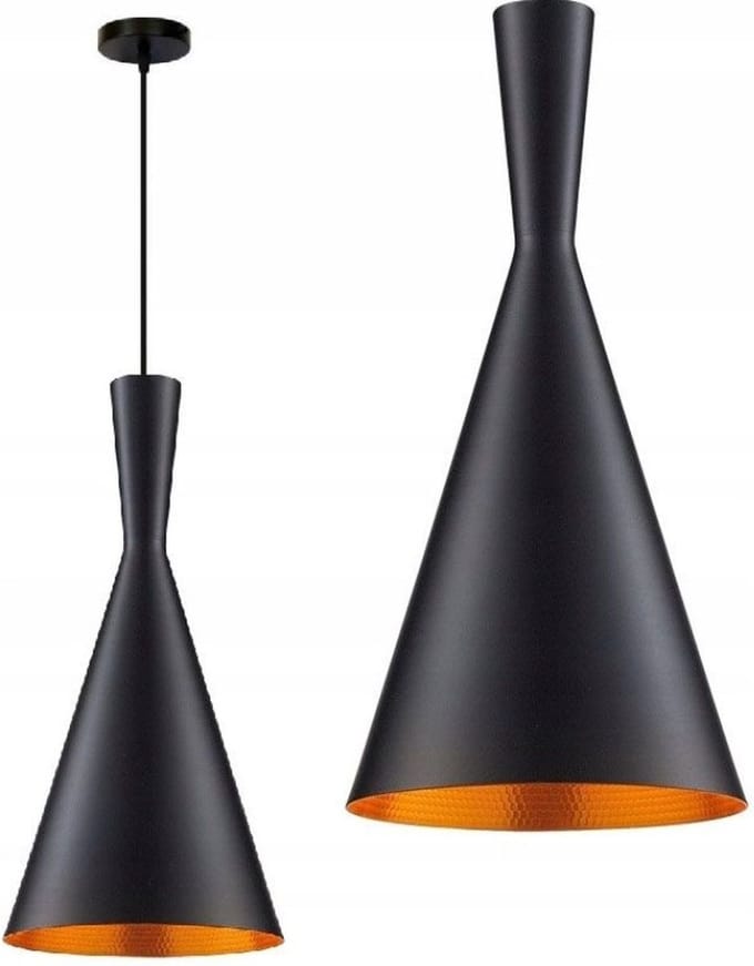 Toolight App079-1Cp Costa B Hanglamp Zwart 38X18,5X38Cm