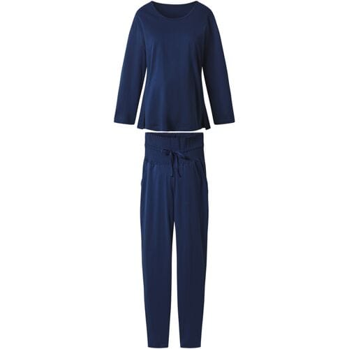 ESMARA Dames zwangerschapspyjama (Blauw, XS (32/34))