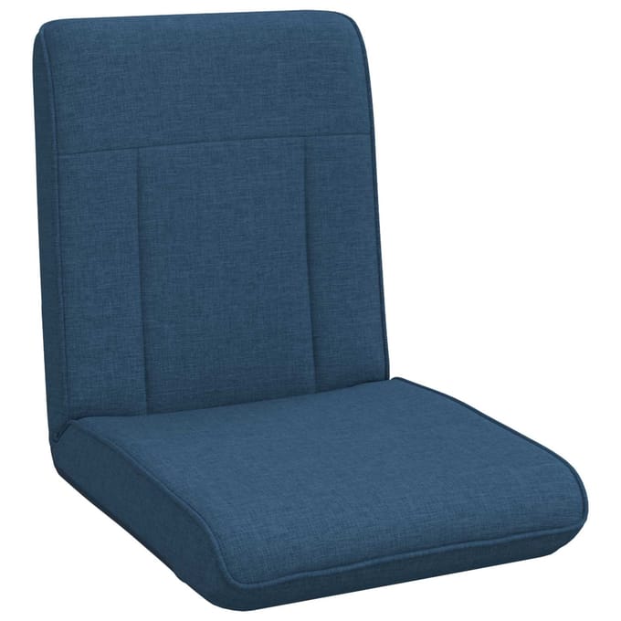 vidaXL - Verstelbare - vloostoel - Blauw - Stof