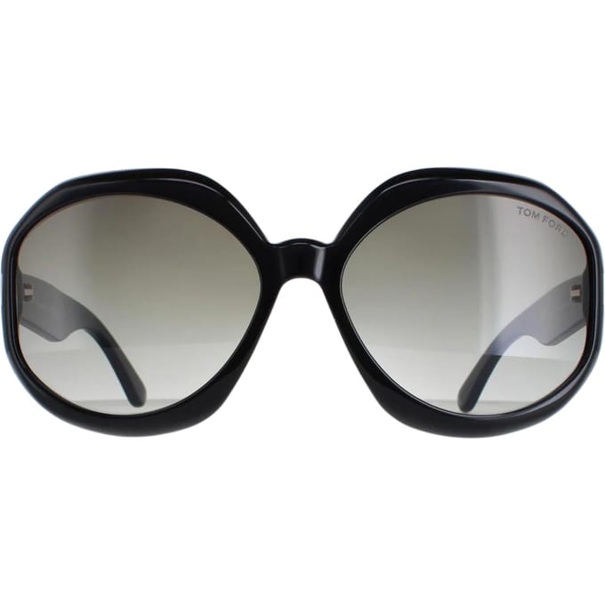 Tom Ford Georgia 02 FT1011 01B glanzend zwart smoke gradient zonnebril
