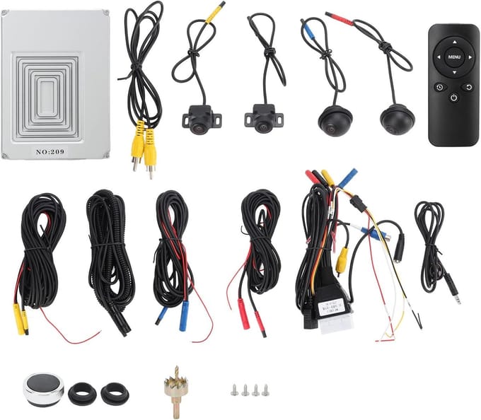 Parking Camera 360 Degree - Around Camera System - Waterproof Night Vision - 170° Wide Angle - Universal Reversing Camera Tools - Veiligheid - Auto-accessoires