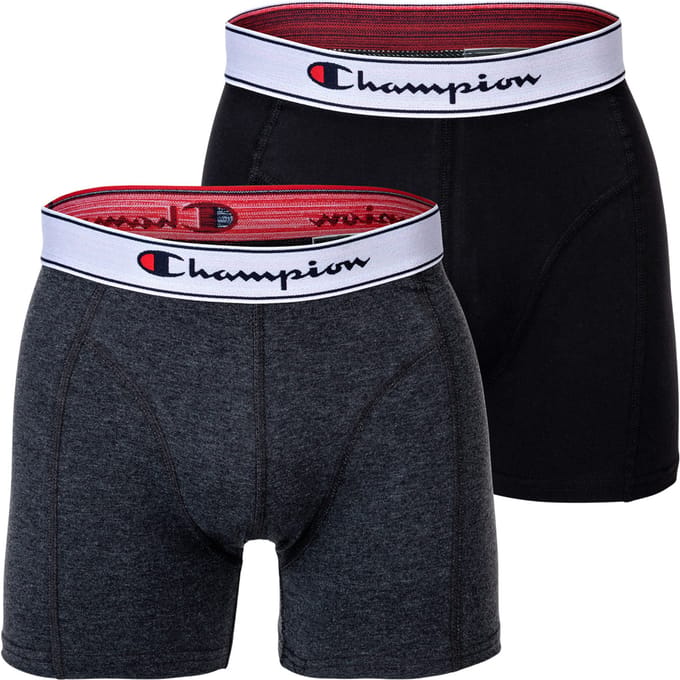 Champion boxershorts 2-pack katoen met logo tailleband