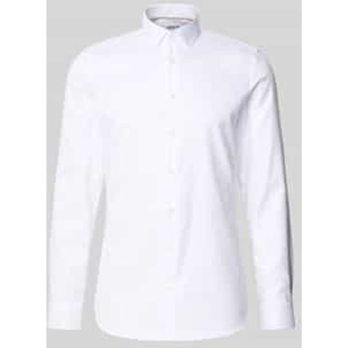 Super slim fit zakelijk overhemd in effen design