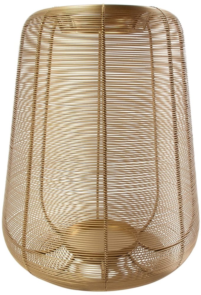 Lantaarn Ijzer dara goud h40 d34cm