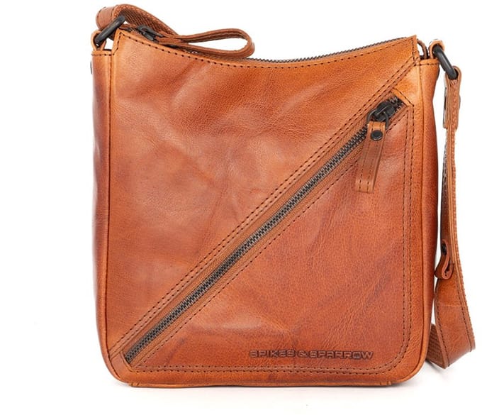 Leren Crossbodytas - Florielle - Brandy Cognac