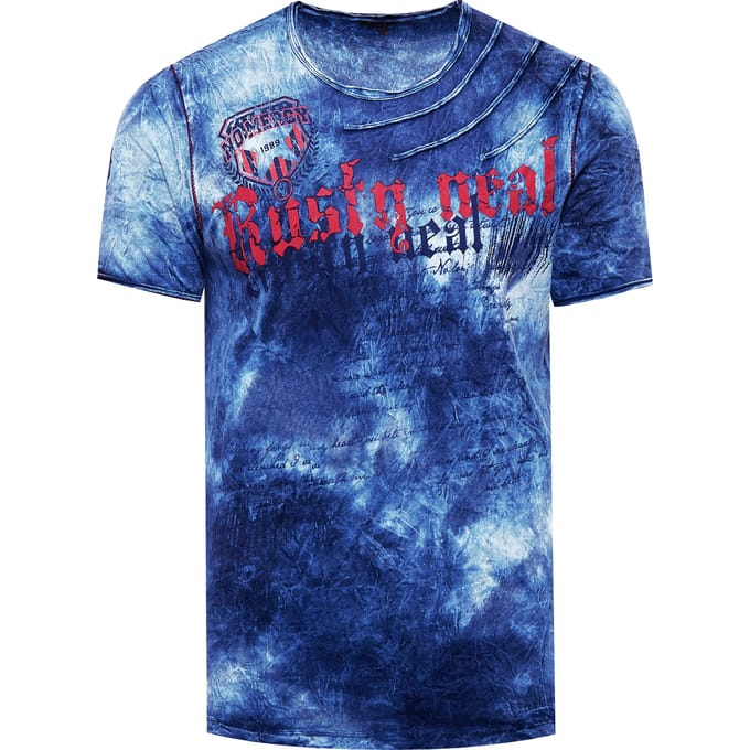 T-shirt in kleur met logo-print in de stijl van Tie Dye Batik
