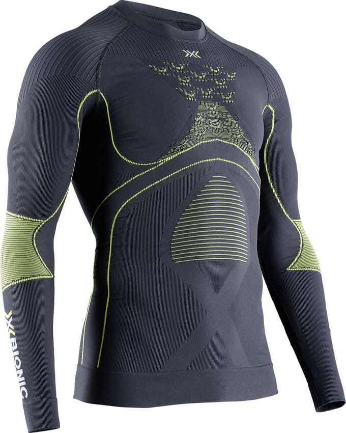 X-Bionic Energy Accumulator 4.0 Thermoshirt Lange Mouwen Heren Charcoal/Yellow - M