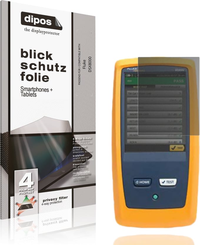 dipos – Matte Privacy Screenprotector geschikt voor Fluke DSX8000 | Anti-Spy Beschermfolie