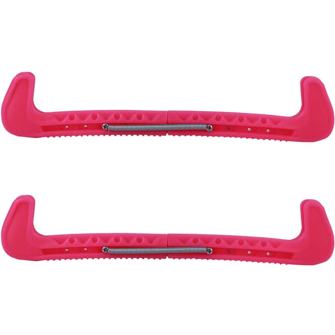 2 stuks verstelbare schaatsschoenhoezen, beschermhoes voor ijsmes, schaatsbeschermer, roze red
