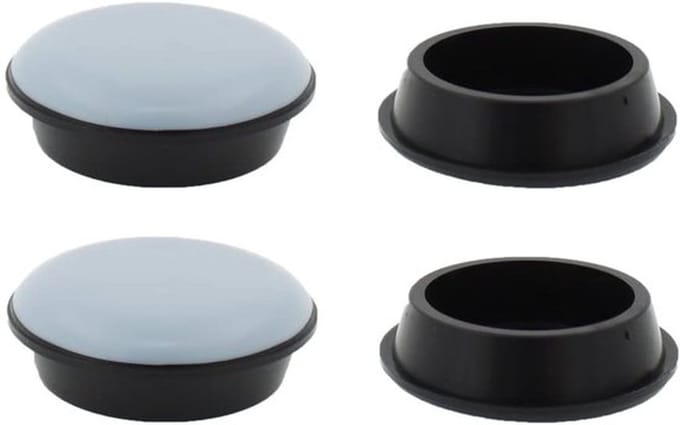 4x - PTFE Teflon - Meubelglijders - Diameter 30 mm - Antislip - Gemakkelijk verplaatsen - Ultra gladde basis