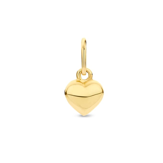 9K Hanger Hartje 9K Geelgoud Kleurig