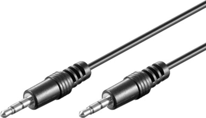Goobay Audio-aansluitkabel AUX, 3,5 mm stereo, CU, jackplug 3,5 mm-stekker (3-pins, stereo) > Jackplug 3,5 mm-stekker (3-pins, stereo)