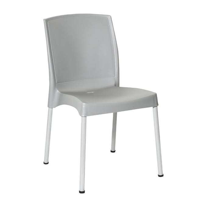 Bolero Elements Polypropyleen Stoelen Grijs (4 stuks)