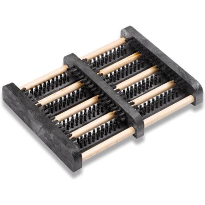 Deurmat zwart/natuur 100% PP L270xB340xS55mm