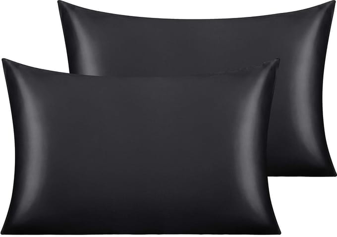 Satijnen kussenslopen - luxe en zacht - set van 2 - 50 x 75 cm