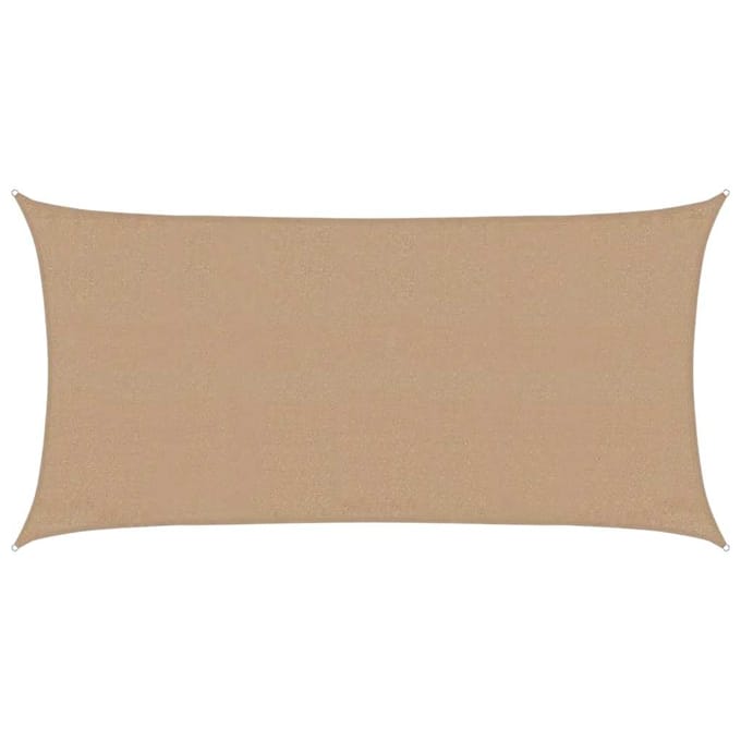 vidaXL - Zonnezeil - 160 - g/m² - 3x6 - m - HDPE - taupe