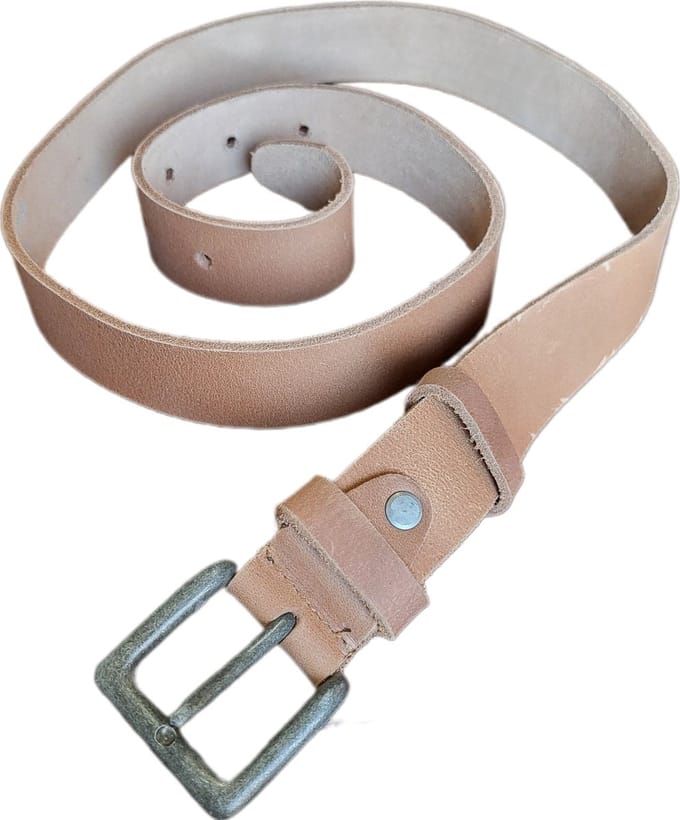 riem - OLD WEST - 105cm almond - 100% buffallo leather