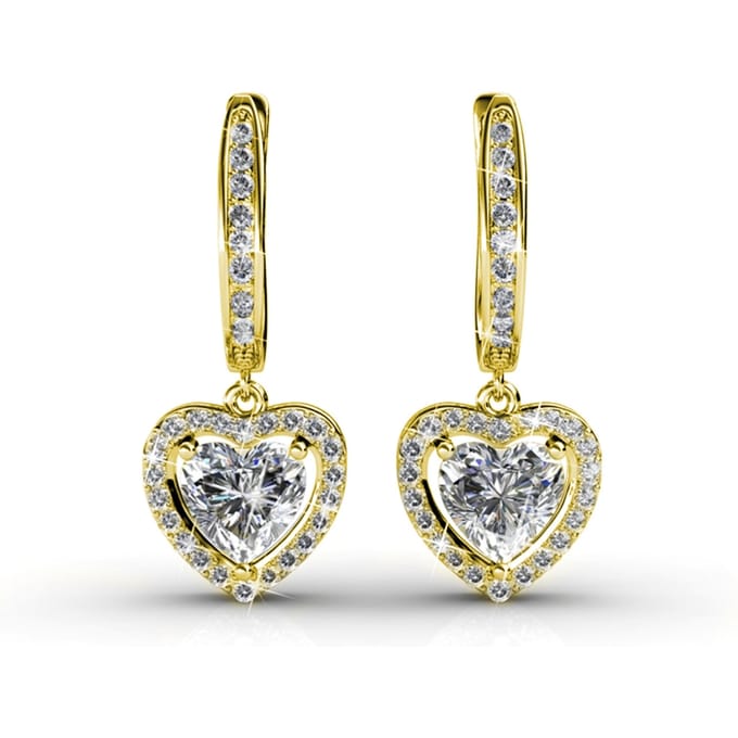 Only Love Oorbellen - Goud en Kristal