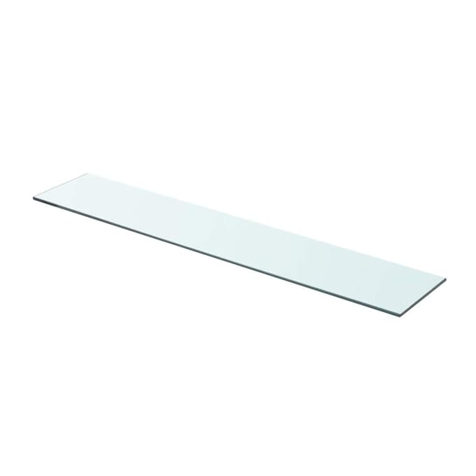 vidaXL - Wandschap - transparant - 80x15 - cm - glas