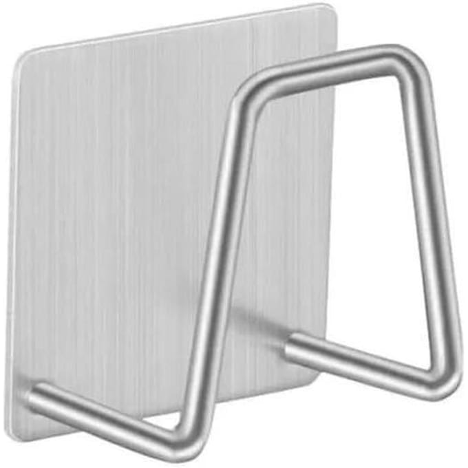 Porte éponge - HobbyTech - Lot de 4 - Acier inoxydable - Adhésif - Résistant