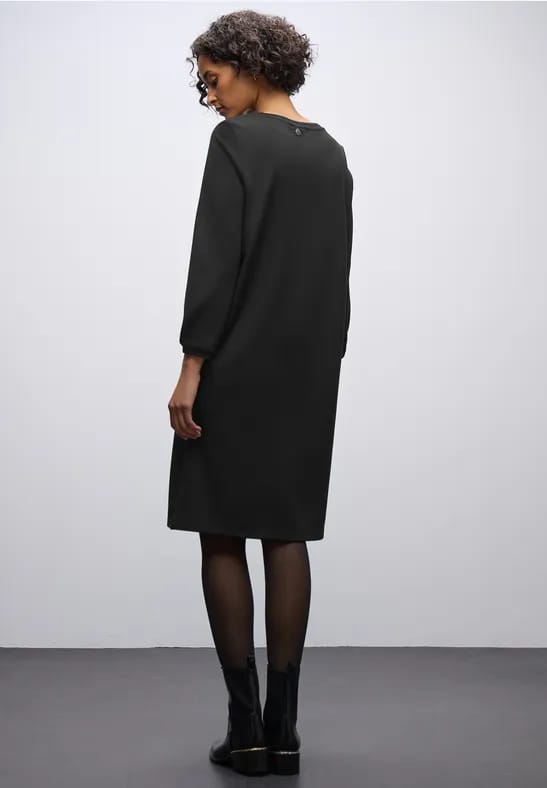 Effen jersey jurk