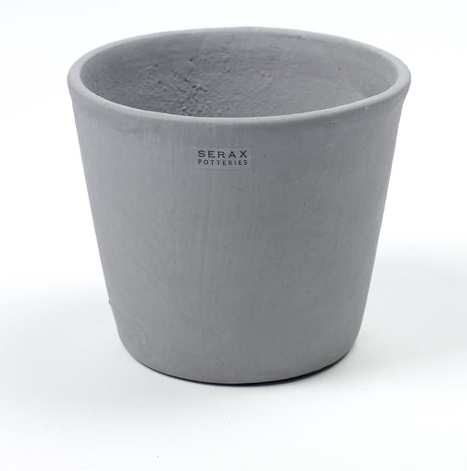 Serax Bloempot Sierpot Grijs D 13 cm H 11 cm  Voordeelaanbod per 2 stuks
