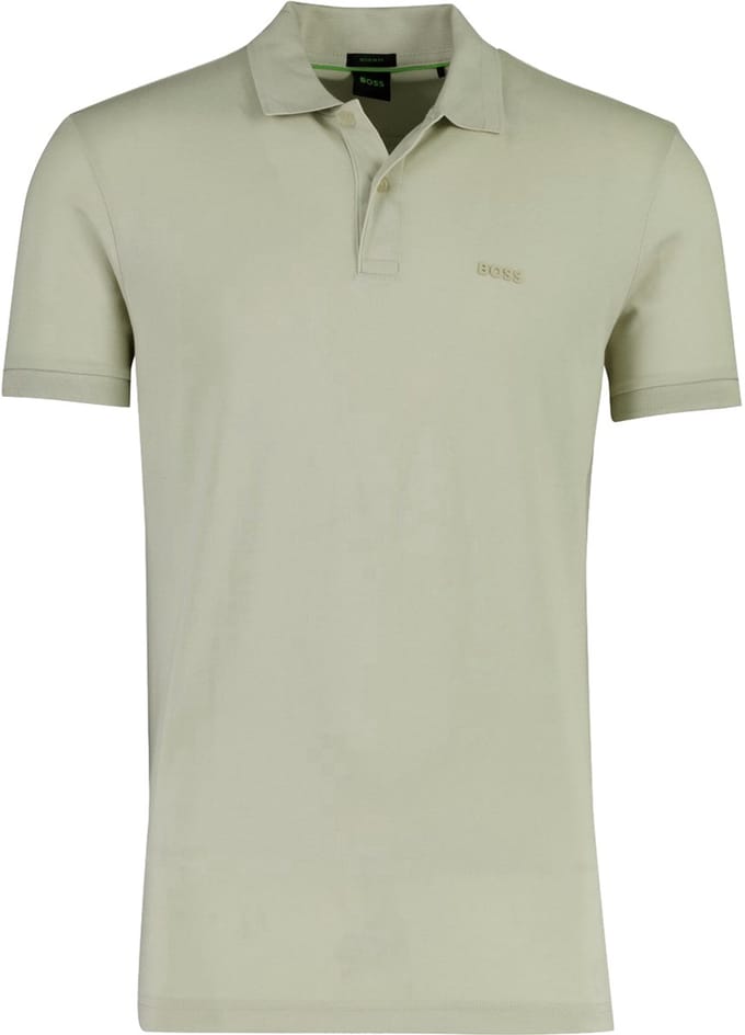 Poloshirts BOSS Green Regular Fit Pio lichtbeige 2 knoops