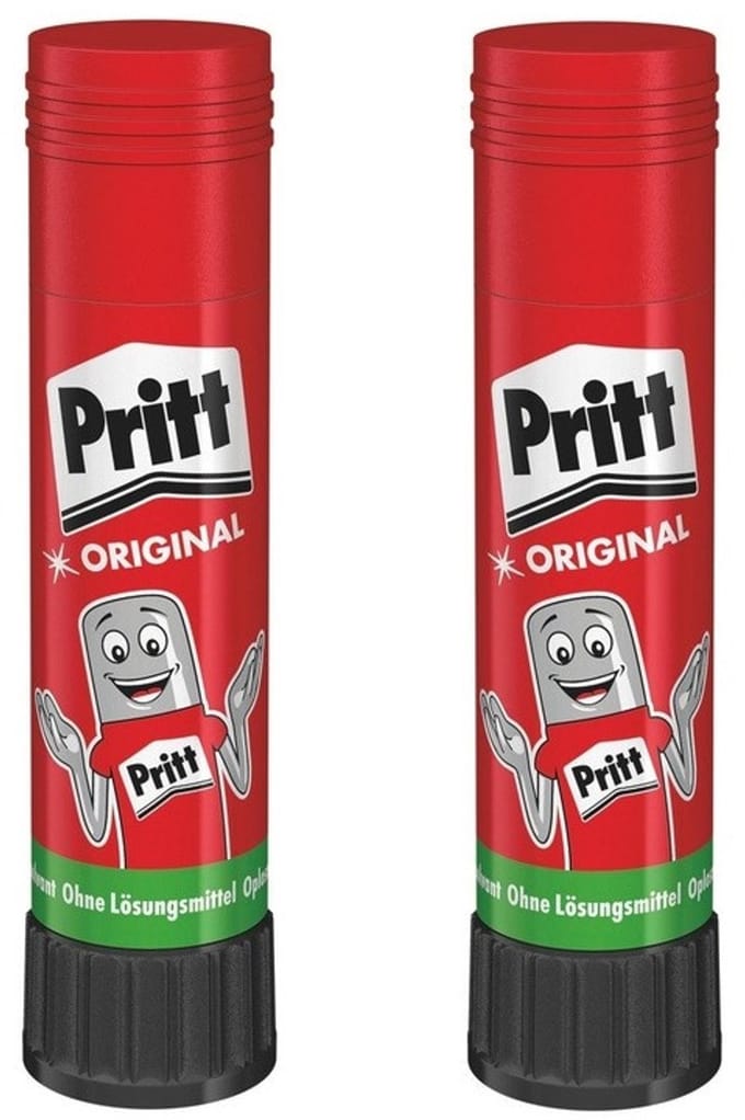 Pritt lijmstift - 2x - 22 gram - hobby lijm - kinderlijm - knutsel artikelen