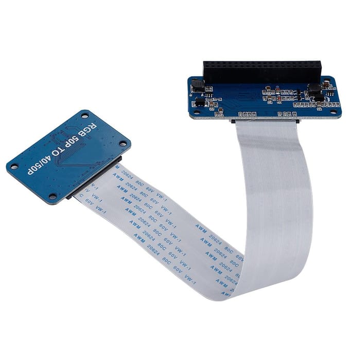 RGB LCD Driver Board Kit DPI Driver 50Pin naar 40Pin Adapter Board Voor Raspberry Pi