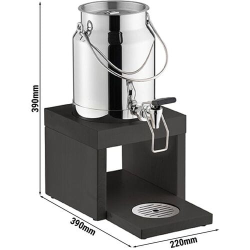 GGM Gastro Milchspender - BRIDGE - 3 Liter - inkl. Kühlakku im Standfuß & Touchless Adapter