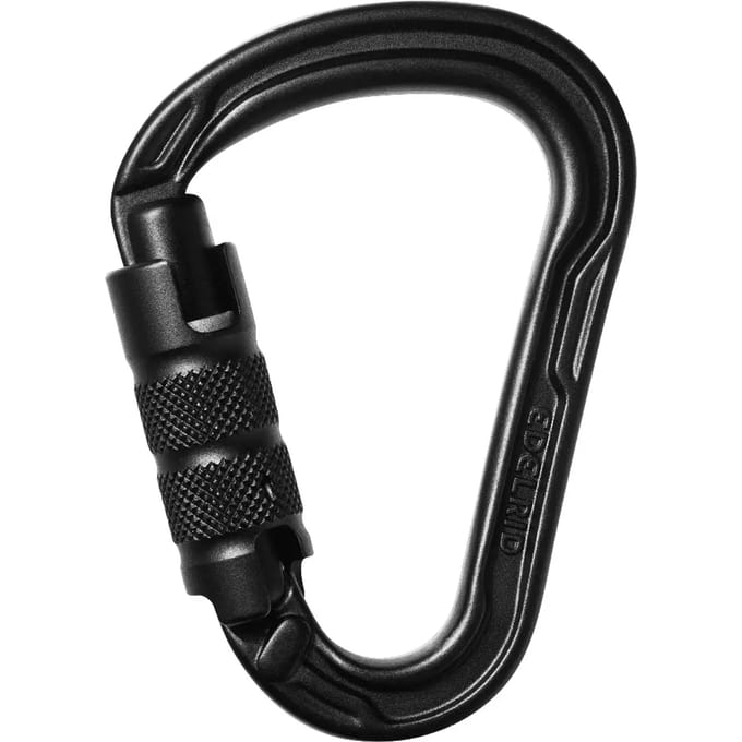 Edelrid Hms Strike Triple Karabijnhaak Zwart
