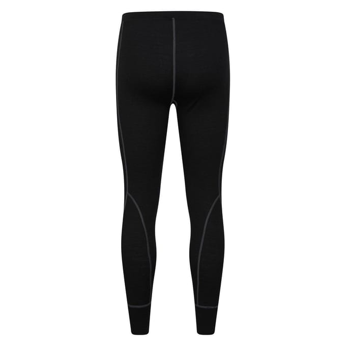 Mountain Warehouse Heren Asgard Merino Wol Base Layer Set (Zwart)