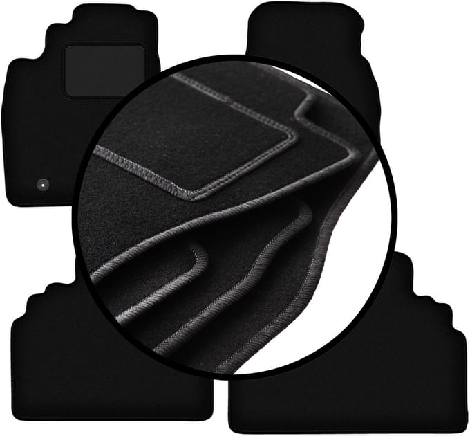 Complete set veloursmatten voor: Toyota Previa II minivan (2000-2005)