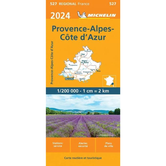 Michelin Wegenkaart 527 Provence - Cote-d'Azur 2024