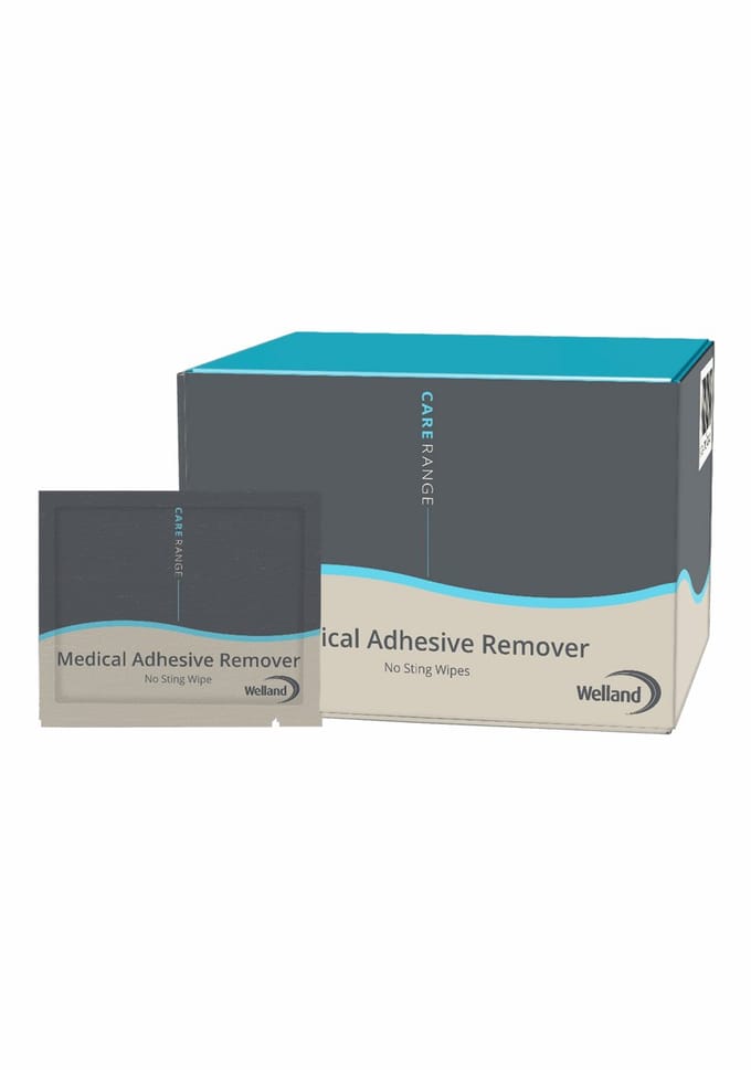 Welland Adhesive Remover No Sting Wipes | WAD050