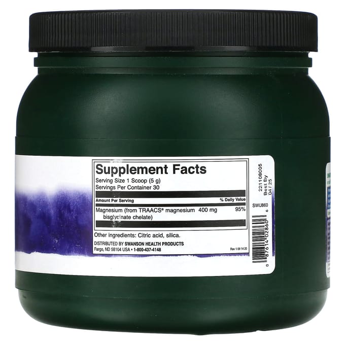 Albion, Magnesium Glycinaat Poeder, 150G(5,3 oz)