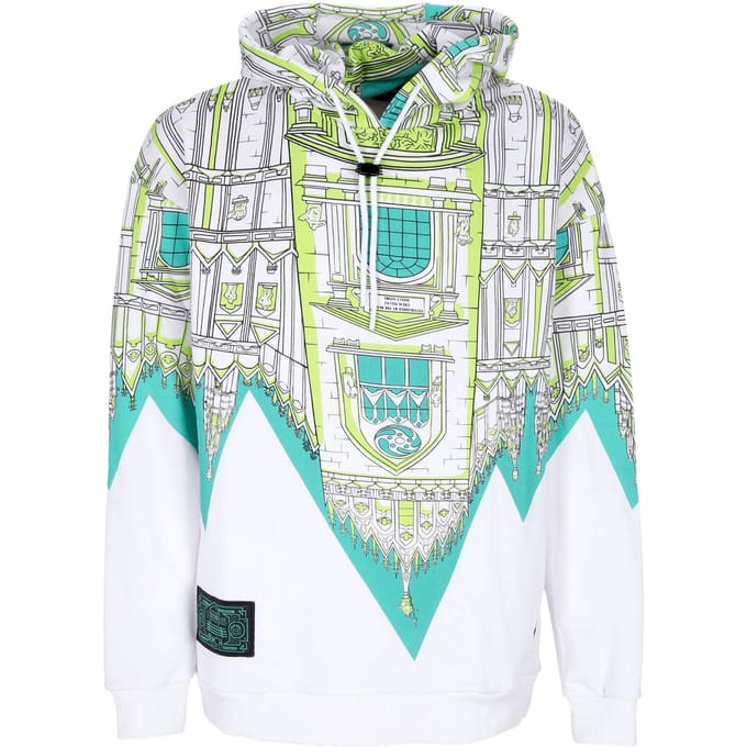 Lichtgewicht herensweatshirt met capuchon Bench Duomo Over Hoodie Wit