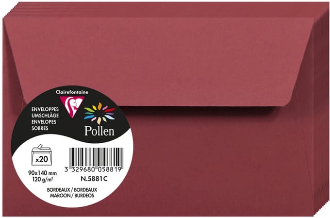 Stuifmeel van Clairefontaine enveloppe 90x140 mm, mint