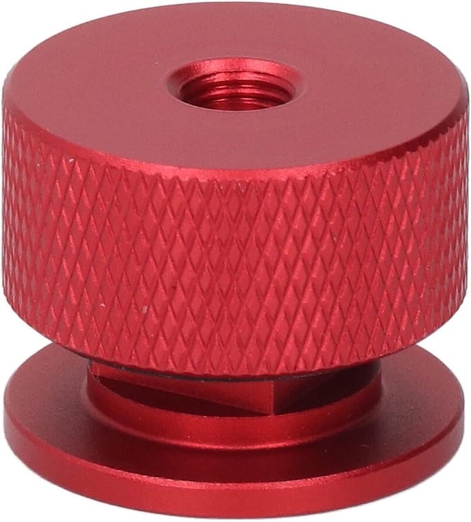 Laskap Bevestiging - Helm Onderdeel - Veilig Laswerk - Aluminiumlegering - 3 stuks - Rood
